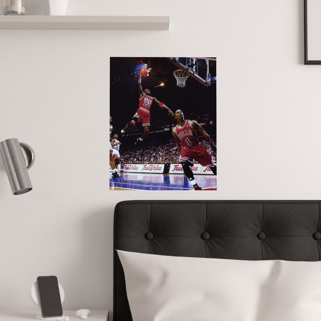 Michael Jordan x Derrick Rose | Satin Poster