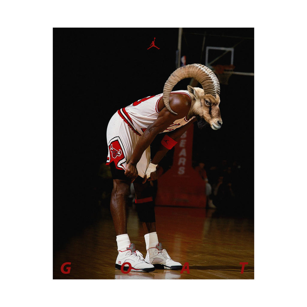 Michael Jordan GOAT Poster – Satin Art Print