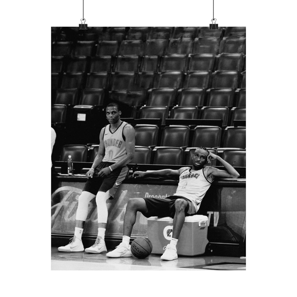 Westbrook & Shai "Passing the Torch" (Black and White) | 16x20 Satin Art Print