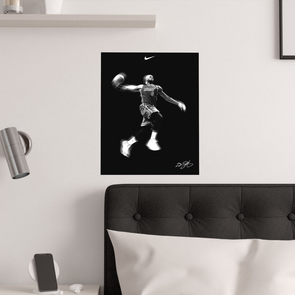 LeBron James: "Heat Dynasty" Nike Aesthetic Satin Poster