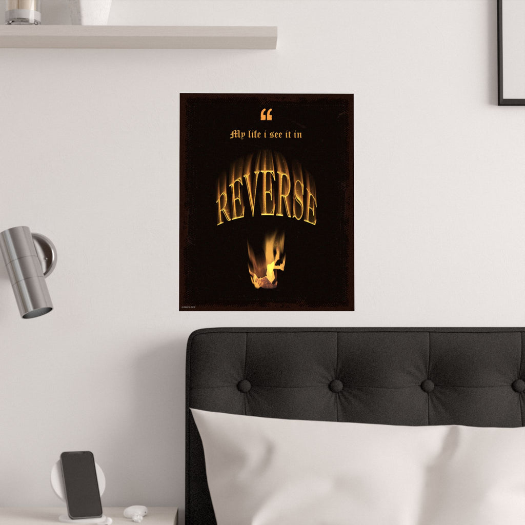 J Cole | Satin Poster "My Life I See It in REVERSE"