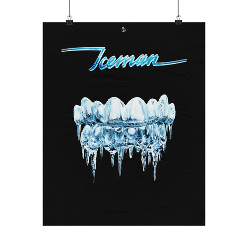 "ICEMAN" Frozen Grillz Poster - Drake & OVO Inspired Tribute Art