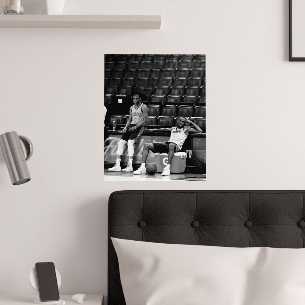 Westbrook & Shai "Passing the Torch" (Black and White) | 16x20 Satin Art Print