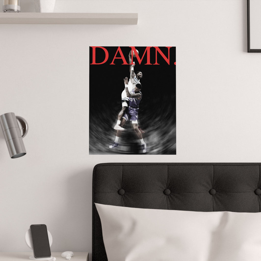 Anthony Edwards "DAMN." Dunk Tribute Poster | 16x20 Satin Art Print