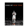 Jalen Brunson King of New York Satin Poster — Basketball Player Wall Art
