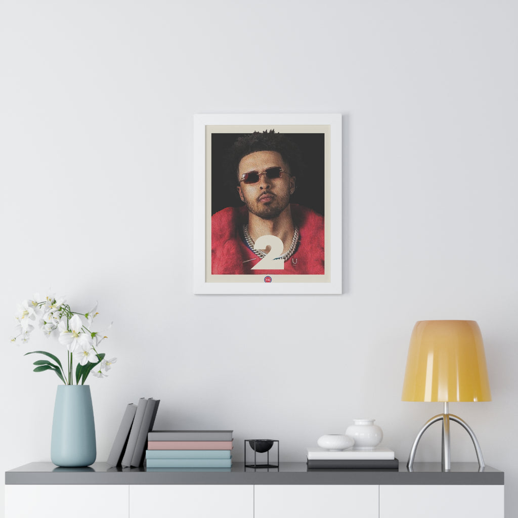 Cade Cunningham "Motor City" Framed Poster