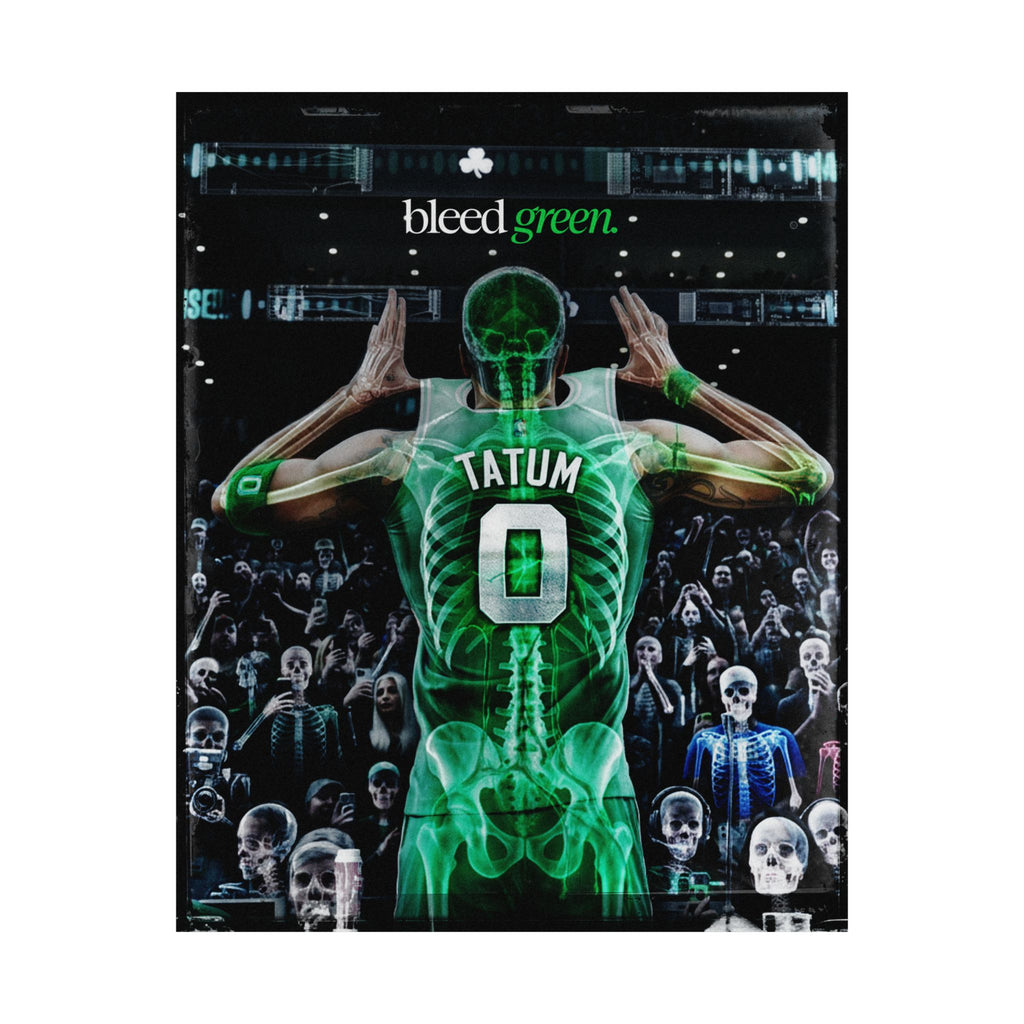 Jayson Tatum X-Ray Art Satin Poster