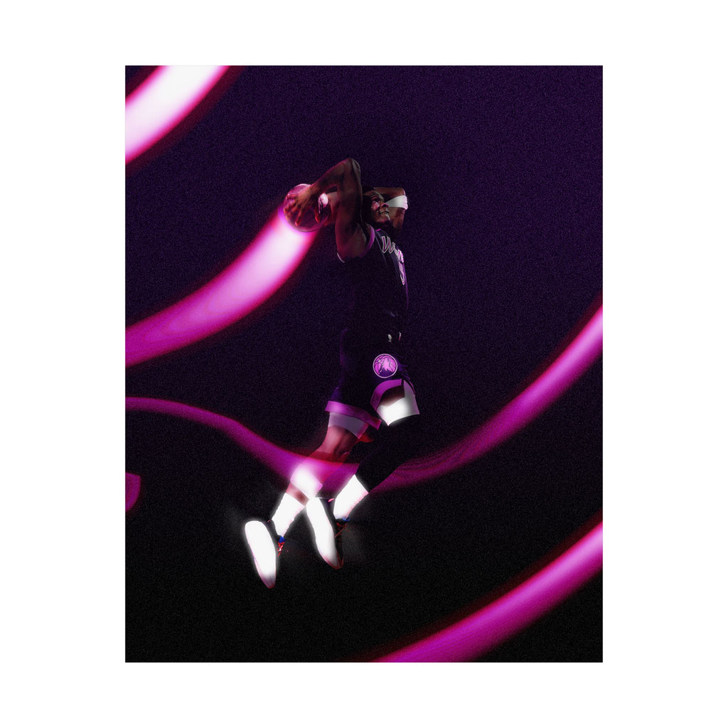 Anthony Edwards: Dunk Satin Art Poster