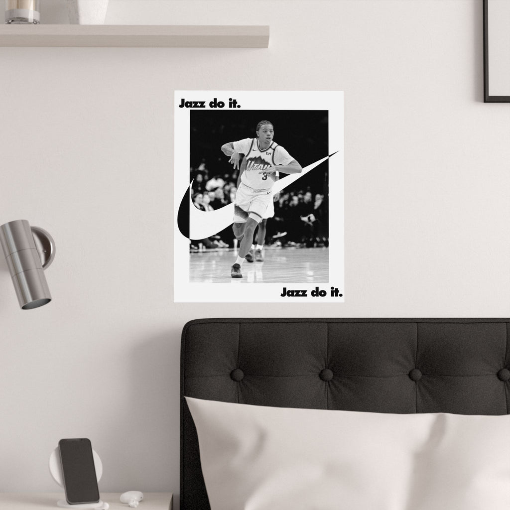 Satin Poster — "Jazz do it." Utah Jazz Basketball x Keyonte George x Nike Photo Print
