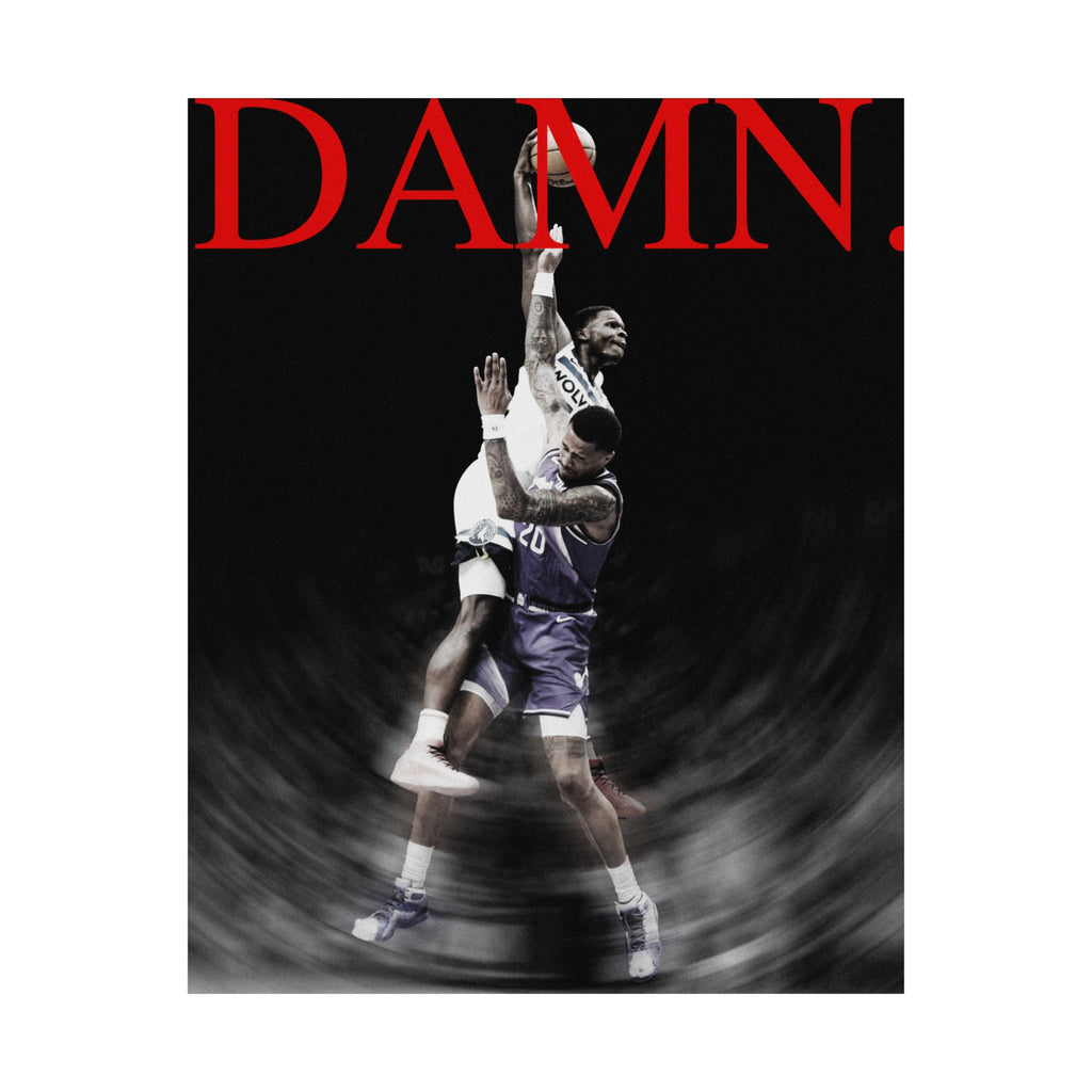 Anthony Edwards "DAMN." Dunk Tribute Poster | 16x20 Satin Art Print