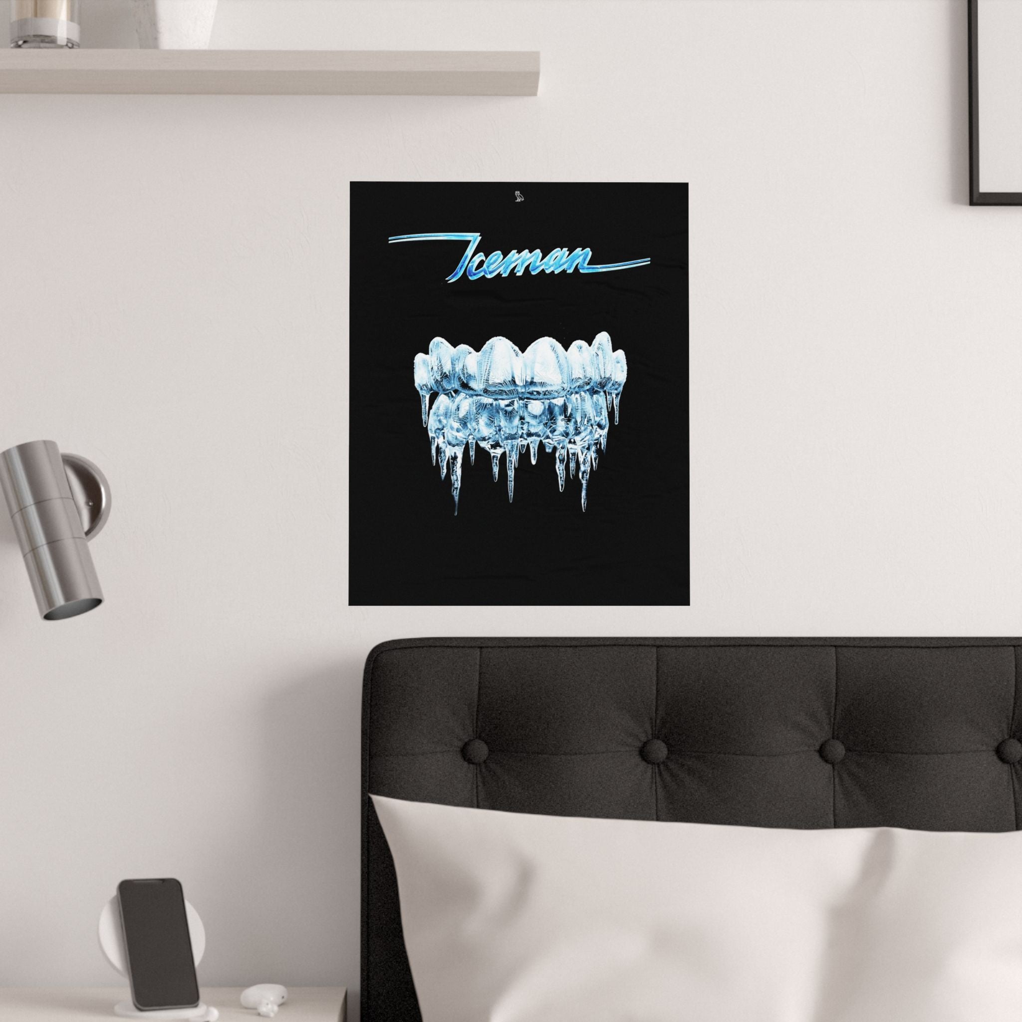 "ICEMAN" Frozen Grillz Poster - Drake & OVO Inspired Tribute Art