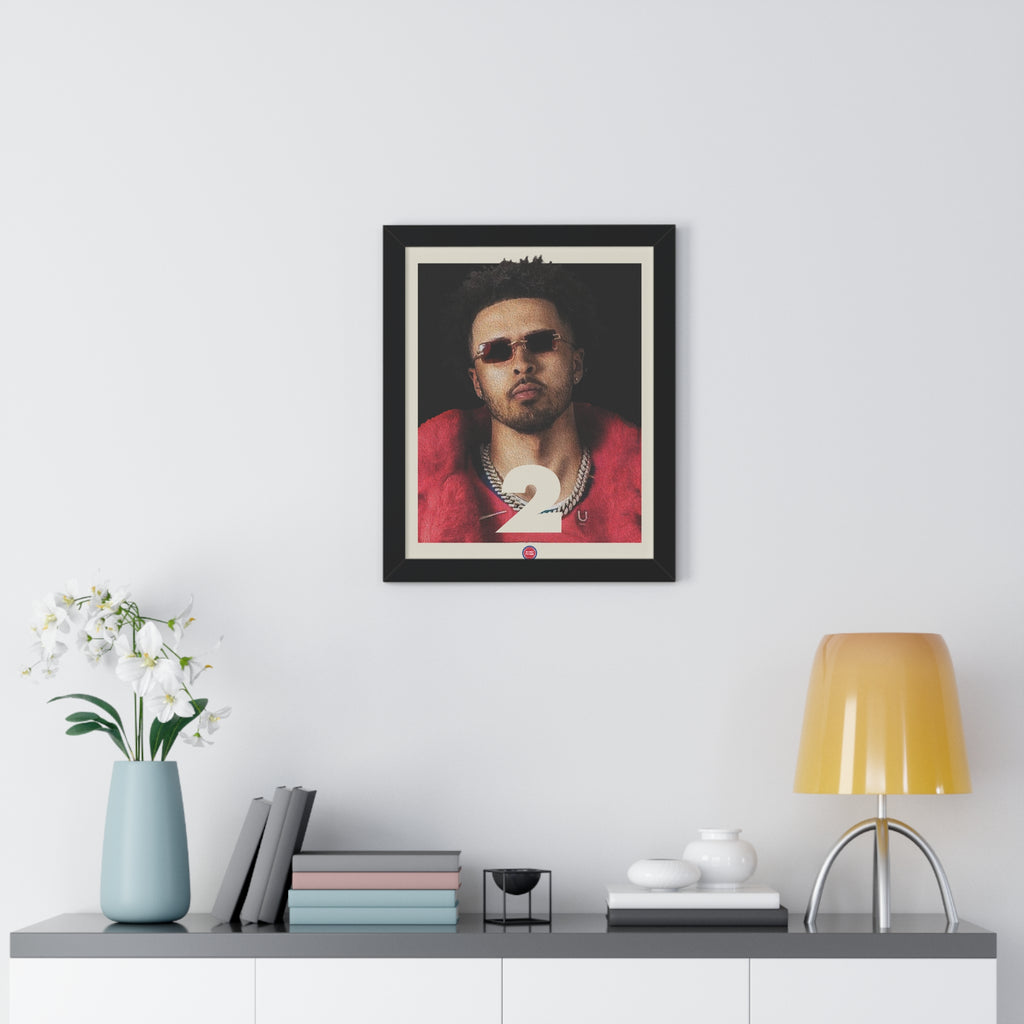 Cade Cunningham "Motor City" Framed Poster