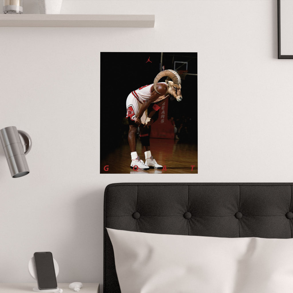 Michael Jordan GOAT Poster – Satin Art Print