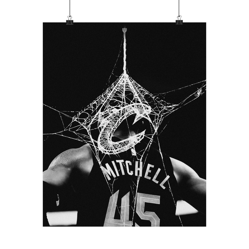 Donovan Mitchell "Spida" Cleveland Tribute Poster