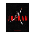 Caleb Williams x Chicago Bears "Jumpman" Satin Art Poster